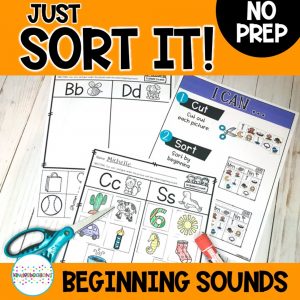 Just Sort It! Beginning sound Alphabet Sort cover