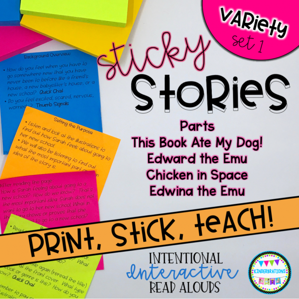 Interactive Read Aloud Lesson Plans and Activities BUNDLE - Variety Set 1 Cover